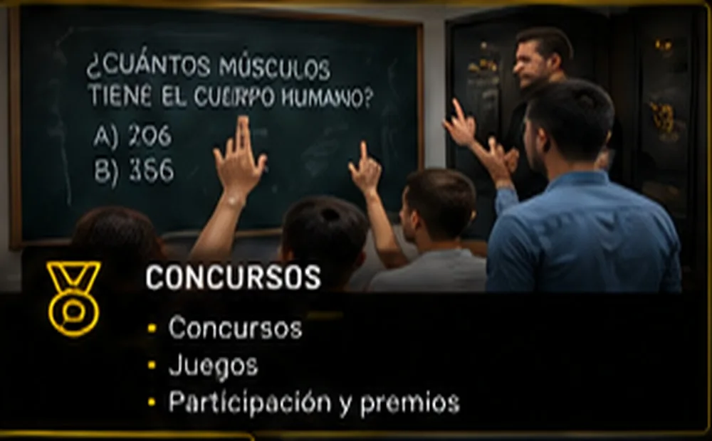 Concurso con pizarra de preguntas